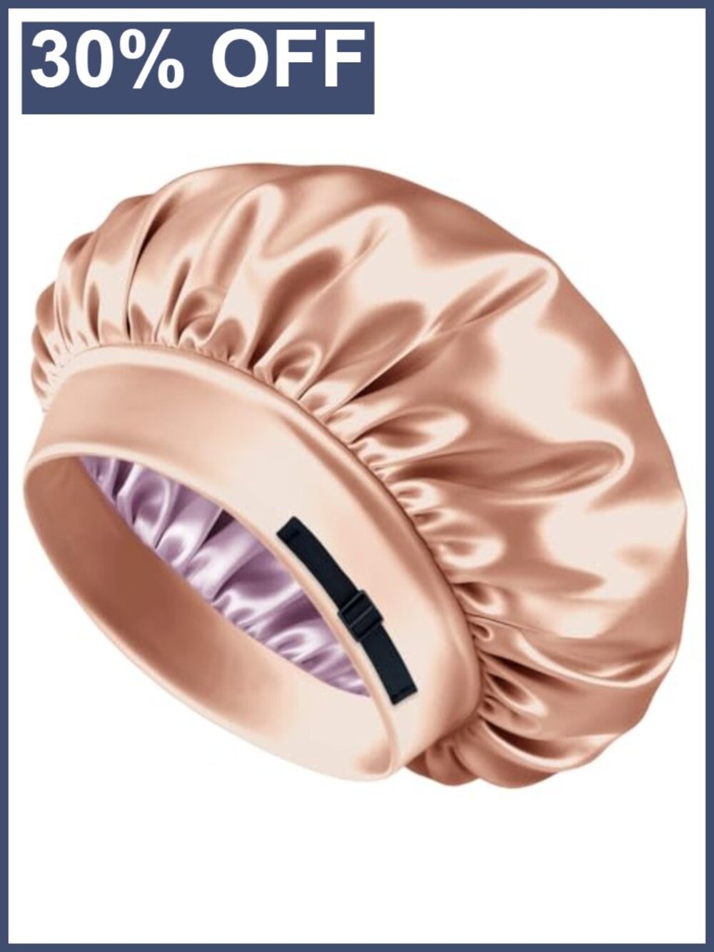 Reversible Satin Sleep Bonnet Adjustable Double Layer Silk Cap for Hair